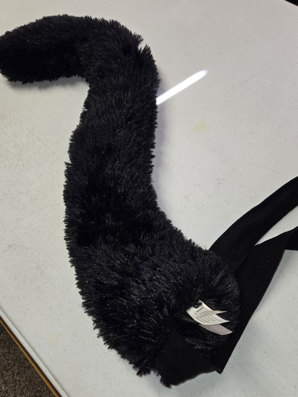 Black Faux Fur Animal Cat Tail Costume Accessory Cosplay Halloween - Picture 12 of 12
